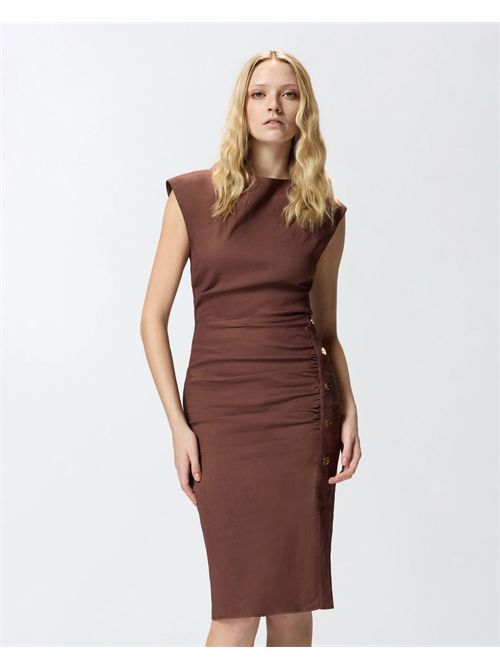 Abito longuette aderente in lino PINKO | 106521A34I/L78